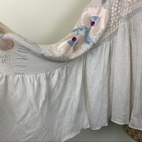 Free People embroidered flowy top - Picture 2 of 11